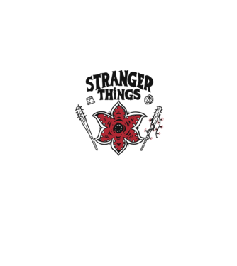 stranger things demogorgon head2 model gri pe tricou