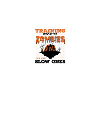 Zombies get the slow ones model alb pe tricou