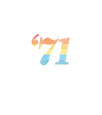 Retro Birthday 1971 model alb pe tricou