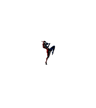 Muay Thai model negru pe tricou