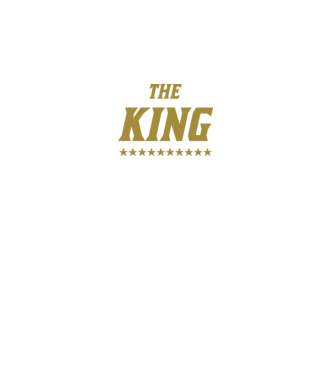 The King model negru pe tricou