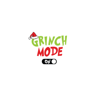 Grinch Mode model alb pe tricou
