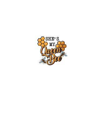 Queen Bee model alb/roșu pe tricou