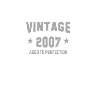 Vintage - 2007 model gri închis pe tricou