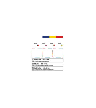 Fotbal Calendar Euro 2024 model negru pe tricou