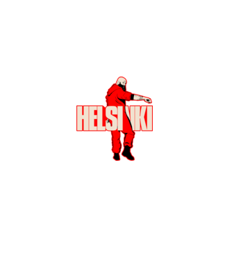 helsinki la casa de papel model negru pe tricou