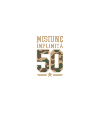 Misiune împlinită 50 model nisipiu pe tricou