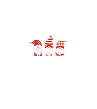 Xmas gnomes model negru pe tricou
