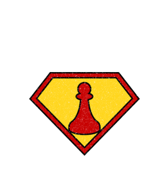 SuperChess pion de șah model turcoaz pe tricou