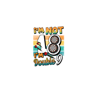Darts Birthday 18 years old model negru pe tricou