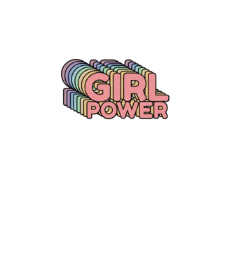 Girl power model roz pe tricou