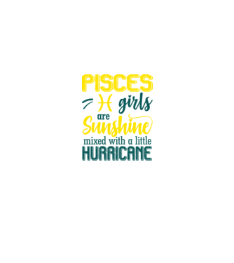 Sunshine with Hurricane PISCES model negru pe tricou