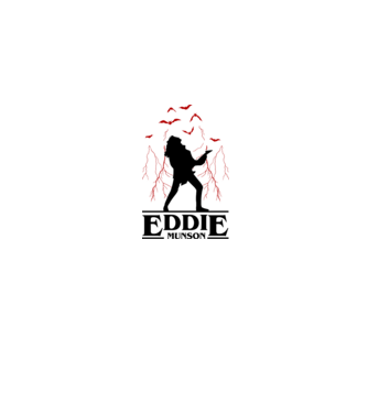 eddie munson stranger things model gri pe tricou