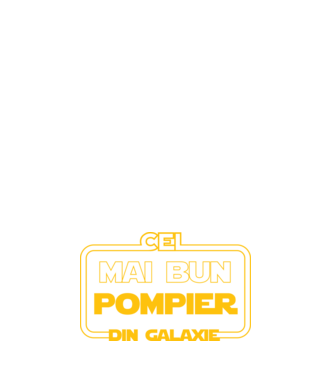 Cel mai bun pompier din galaxie model albastru închis pe tricou