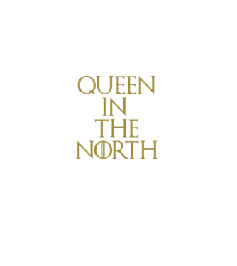 Queen in the North model negru pe tricou