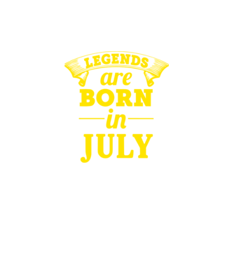 Legends are born in July model roz neon pe tricou