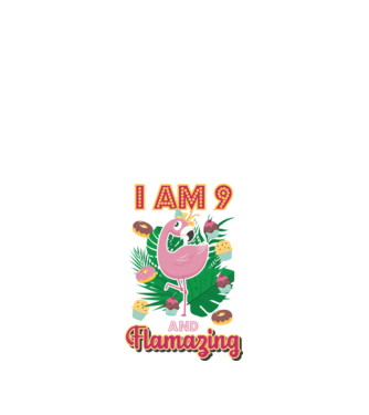 FLAMAZING Birthday 9 Years old model alb pe tricou