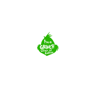 Grinch before coffee model negru pe tricou
