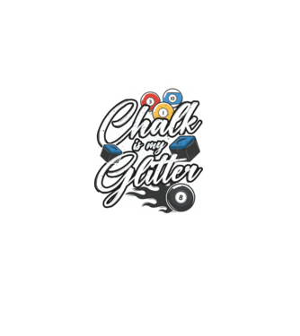 Chalk is my glitter model  pe tricou