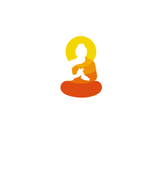 Călugăr meditator model negru pe tricou