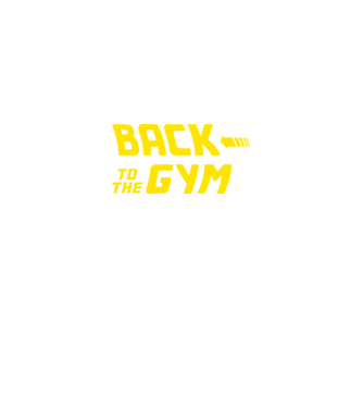 Back to the gym model negru pe tricou