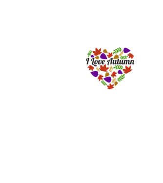 I love autumn model galben neon pe tricou