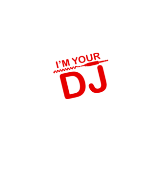 Im your DJ model negru pe tricou