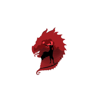 The Dragon model nisipiu pe tricou