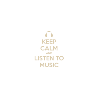 keep calm and listen to music model negru pe tricou
