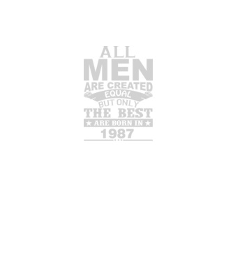 All men are created - 1987 model negru pe tricou