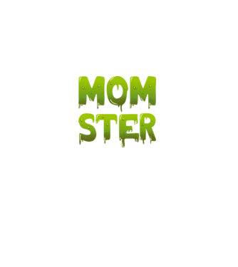 Momster model negru pe tricou