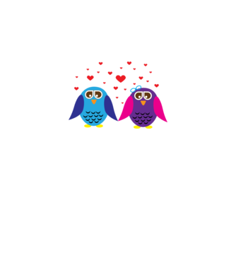 Owl Love model galben neon pe tricou