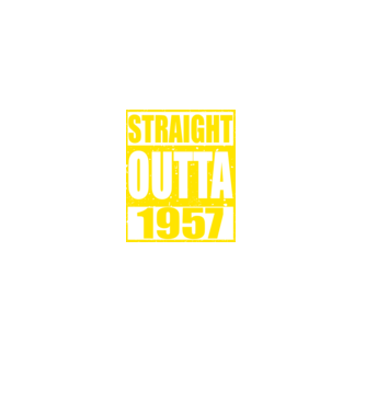Straight Outta - 1957 model roșu pe tricou