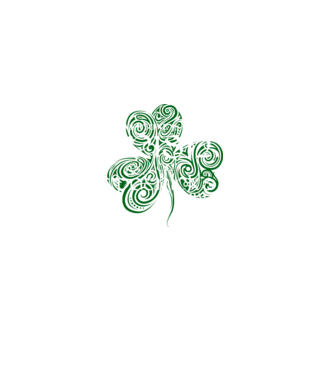 Everyone is irish shamrock model negru pe tricou