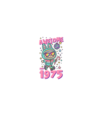 Awesome since 1975 - Labubu model nisipiu pe tricou