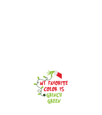 Grinch Green model negru pe tricou