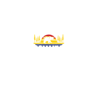Land of Bears model negru pe tricou