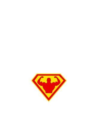Superom model negru pe tricou