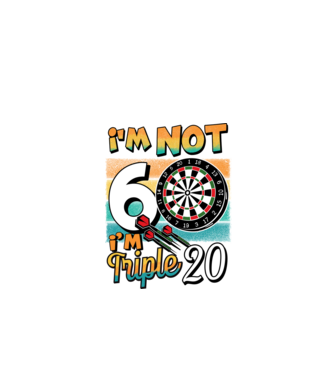 Darts Birthday 60 years old model negru pe tricou