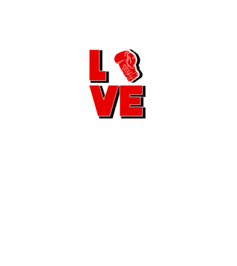 LOVE BOX model alb pe tricou