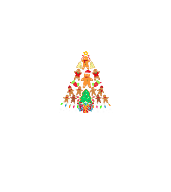Cookie christmas tree model albastru jeanși pe tricou