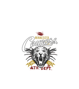 Minesota Cougars model negru pe tricou