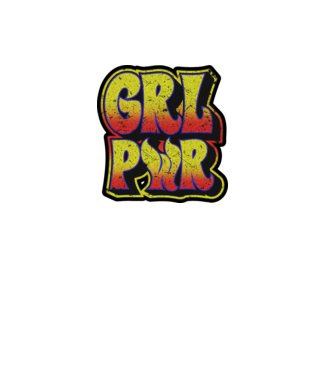 Girl power model alb pe tricou