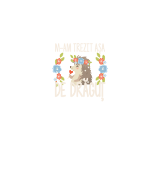 M-am trezit așa de drăguț model albastru deschis pe tricou