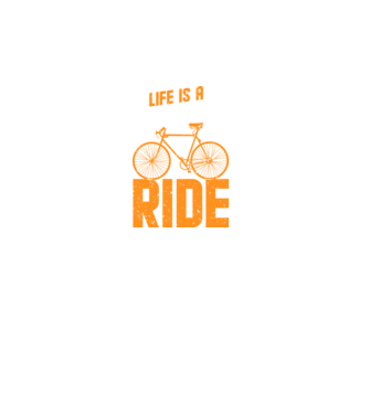 Life is a beautiful ride model negru pe tricou