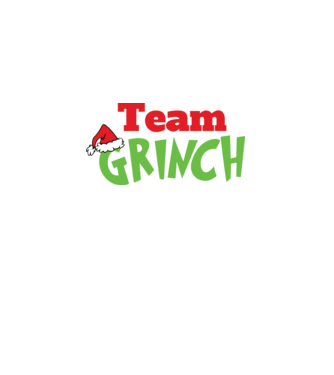 Team Grinch model negru pe tricou