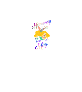 Mermazing girls are born may model negru pe tricou