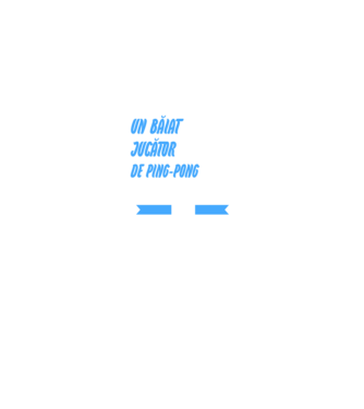 sunt un băiat jucător ping-pong, ca un băiat obișnuit, dar mult mai cool model albastru jeanși pe tricou