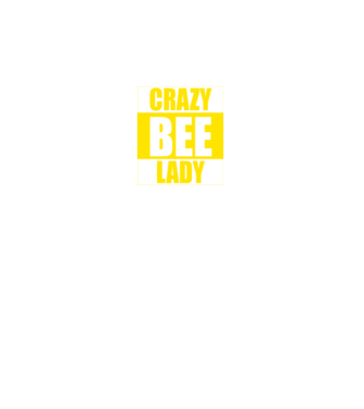 Crazy bee lady model negru pe tricou