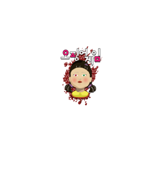 red light green light doll model gri pe tricou